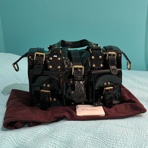 Mulberry patent leather black Roxanne